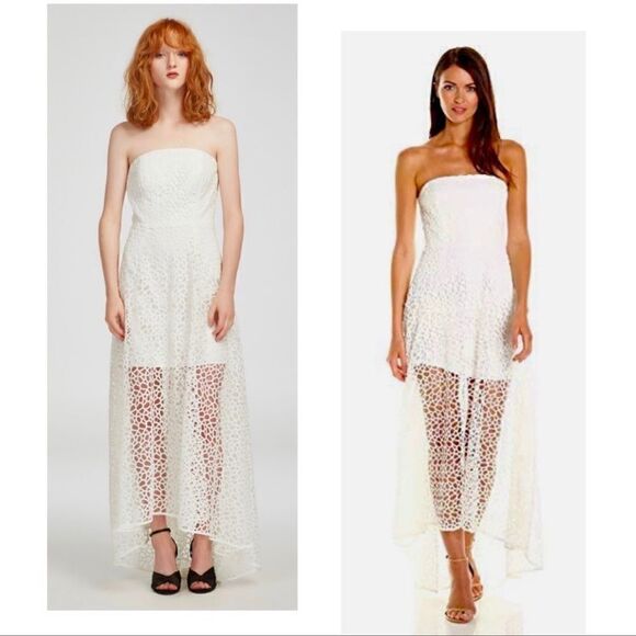 Keepsake Midnight Hour Strapless Lace Hi-Low Dress - Picture 7 of 7